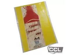 Papel Colorset A4 115g amarelo 50 folhas