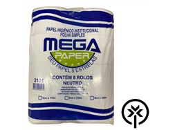 Papel higiênico 170m  Megapaper 8 rolos 2101