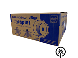 Papel higinico 250m 100% celulose Papier 8 rolos