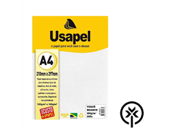 Papel verg A4 180gr branco com 50 folhas Filipaper / Usapel