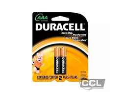 Pilha Alcalina AAA Palito com 2 Unidades - Duracell - Eletrônica