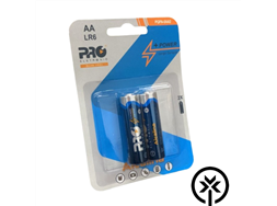 Pilha peq. AA alcalina pro LR06 bls c/2
