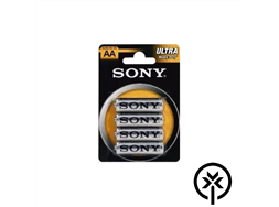 Pilha pequena AA comum Sony blister com 4 unidades