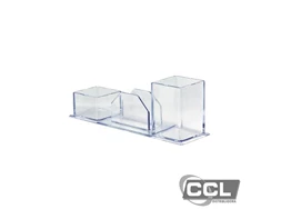 Porta utenslios 3x1 acrlico cristal Novacril