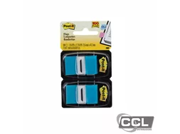 Post-it flags 25,4mm x 43,2mm com 2 x 50 folhas azul 3M