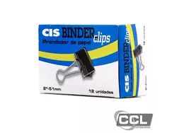 Prendedor de papel 51mm 150 folhas com 12 unidades CIS