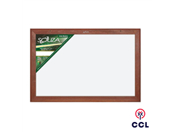 Quadro branco 90cm x 120cm moldura de madeira Souza 6122