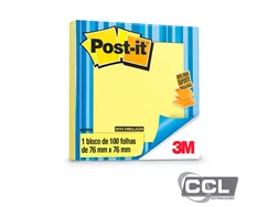 Refil Pop-up 76mm x 76mm R330 amarelo com 100 folhas 3M