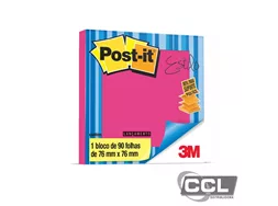 Refil Pop-up 76mm x 76mm r330 rosa neon 90 folhas 3M