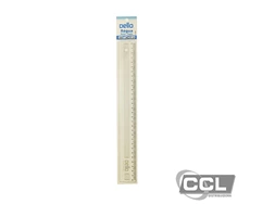 Rgua acrlico 30cm cristal Dello