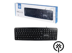 Teclado USB preto TPC-058 Hooppson