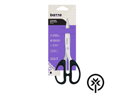 Tesoura 19cm cabo plstico Bazze B8202