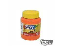 Tinta guache 250ml Acrilex laranja 517