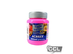 Tinta para tecido fosca 250ml rosa Acrilex 537