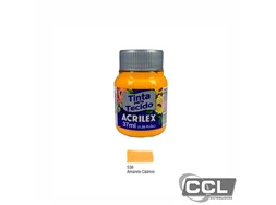 Tinta para tecido fosca 37ml amarelo cdmio Acrilex 536