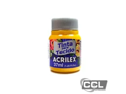 Tinta para tecido fosca 37ml amarelo ouro Acrilex 505