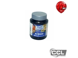 Tinta para tecido fosca 37ml preto Acrilex 520